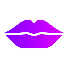 lips gradient icon