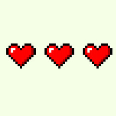 pixel heart pixel