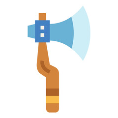 axe flat icon style