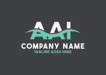 Letter AAI logo design vector template, AAI logo