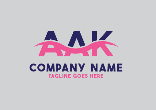 Letter AAK logo design vector template, AAK logo