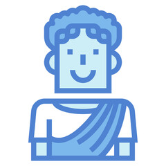 man two tone icon style