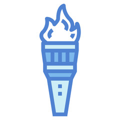 torch two tone icon style