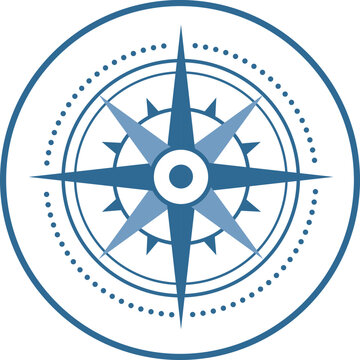 Sea Wind rose star symbol