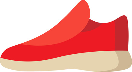 Woman's comfort shoe flat illustration