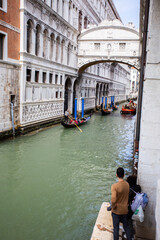 Fototapeta na wymiar Detail from beautiful Venice, Italy