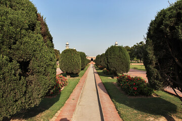The park of Tomb of Jahangir close Lahore, Punjab province, Pakistan