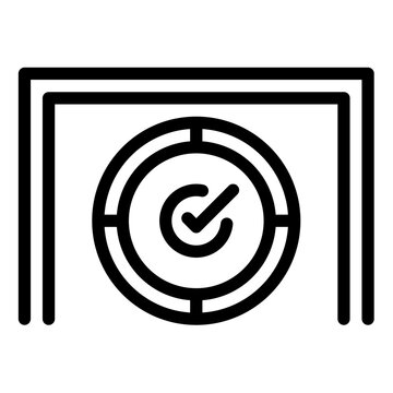 recommend clip art: goal icon outline