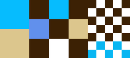 Abstract minimalist vector geometry, punchy forms and colors that demand attention, seamless