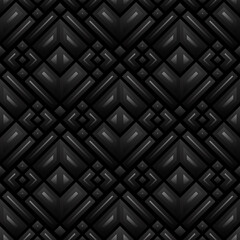 Mediterranean style ceramic tile pattern Ethnic folk ornament Dark black seamless geometric pattern Vintage oriental decorative elements background