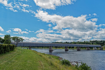 The world’s longest covered bridge, Hartland, New Brunswick, Canada.