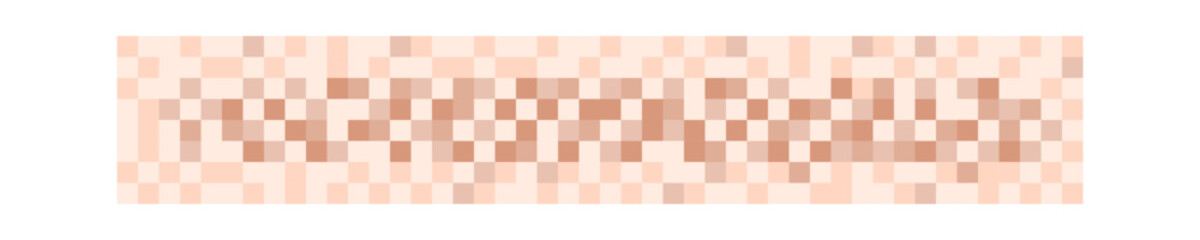 Censor blur effect texture. Skin tone colored pixel mosaic pattern to hide face, body, text or another unwanted content. Parental control concept. Vector flat illustration