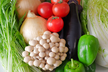 カラフルで新鮮なたくさんの野菜