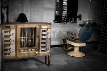 nostalgischer friseursalon