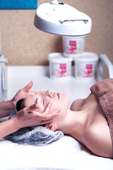 Anti-aging massage, anti-wrinkle treatment, facial skin care - 541208331