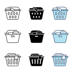 Laundry Basket icon. Laundry Icon Element