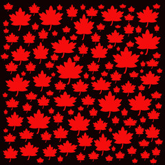 Seamless maple leaf design