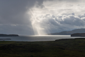 storm clouds over the sea