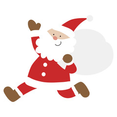 走るサンタクロース