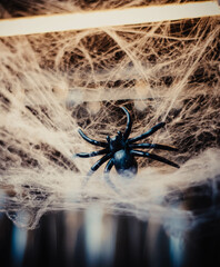 Araña tarantula de decoracion para halloween