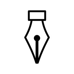 Fountain Pen Icon Vector Design Template