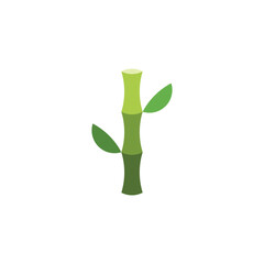 bamboo logo template icon vector