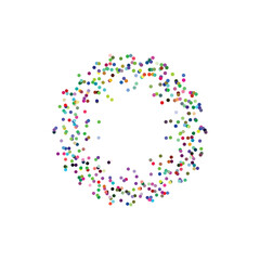colorful circle particles vector background design element