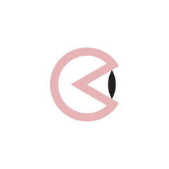 eye letter o optics logo icon vector