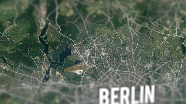 Berlin Germany City On Physical World Map