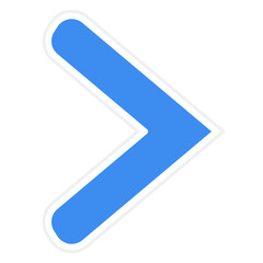 Obraz premium Right Chevron Icon Style