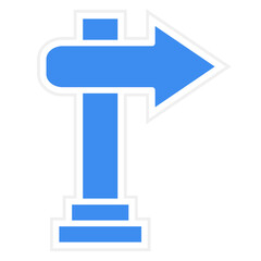 Signboard Right Icon Style