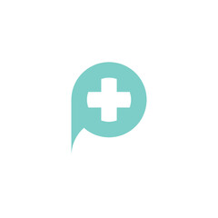 medical cross logo icon vector