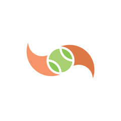 tennis ball logo icon design