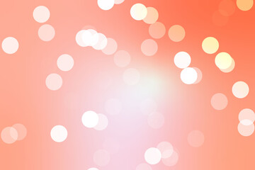 Orange Bokeh Background