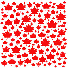 Seamless maple leaves