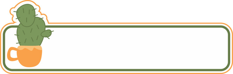 Cute Flower Sticker With Label