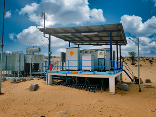 Inverter Room for solar power conversion from DC to AC