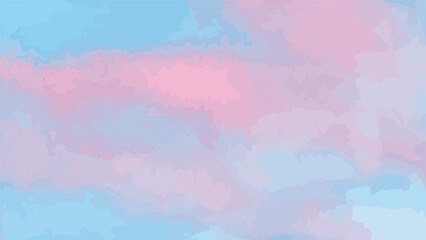 Watercolor Rainbow Sky Background