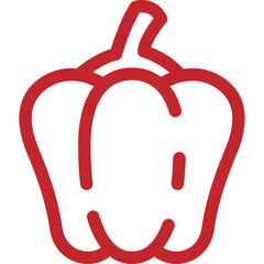 paprika line icon