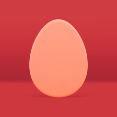 Holiday Easter chicken egg 3d decor design premium greeting holiday congratulations realistic vector