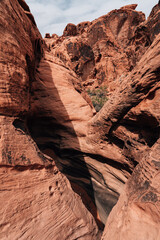 Rock Formation in the Desert of Utah USA