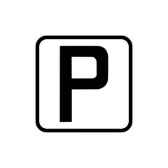 Fototapeta premium Parking lot icon vector design