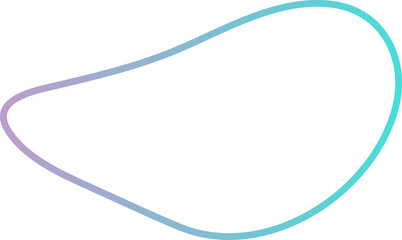 Cute doodle frame. Circle line hand drawn