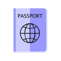 Passport icon design vector