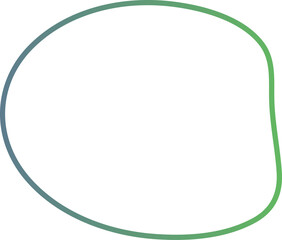 Cute doodle frame. Circle line hand drawn