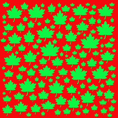 Seamless maple leaf pattern