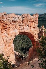 Red Rocks Bryce Canyon on a cloudy day in the USA National Park