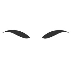 Eyebrow realistic and cartoon style