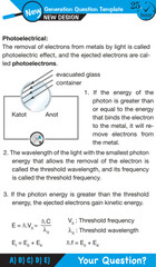 Physics, Experimental study of photoelectric effect, Circuit Diagram for The Photoelectric Effect, Quantum Physics, Vector Illustration next generation question template, exam question, eps - obrazy, fototapety, plakaty