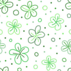 Naive flowers. Seamless pattern.Design paper for scrapbooking, wallpaper, packaging, paper, textile, fabric.